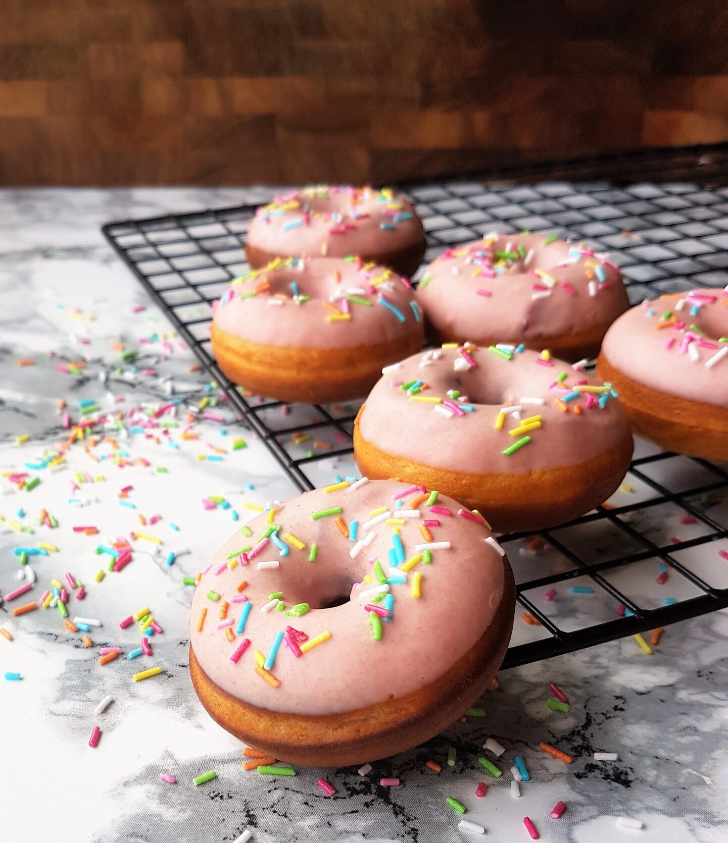 Homer Simpsons hindbær donuts